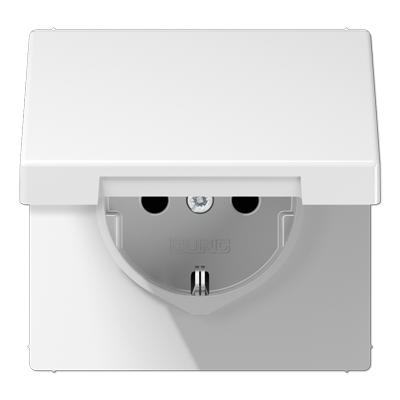 JUNG - BASE ENDOLL AMB TAPA PROTECCIO NENS BLANC