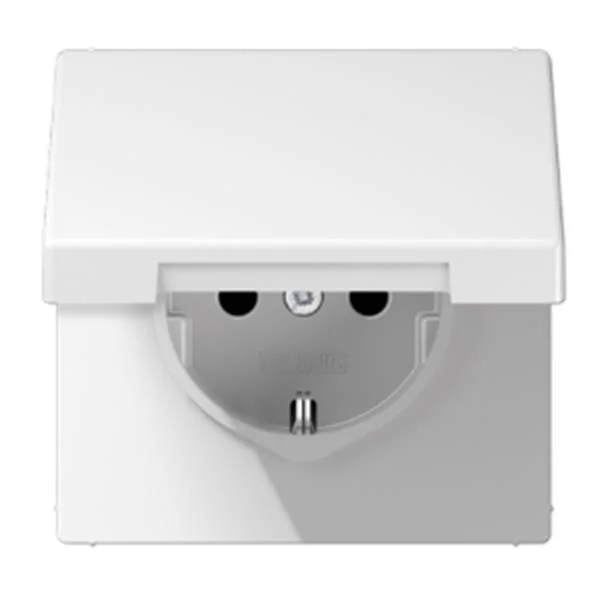 JUNG - BASE ENDOLL AMB TAPA PROTECCIO NENS BLANC