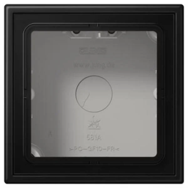 JUNG - CAJA SUPERFICIE X1 LS NEGRE MATE