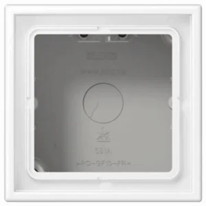 JUNG - CAIXA SUPERFICIE X1 LS BLANC MATE