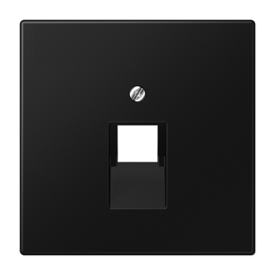 JUNG - PLACA CENTRAL 1 PRESA TELEFON UAE NEGRE