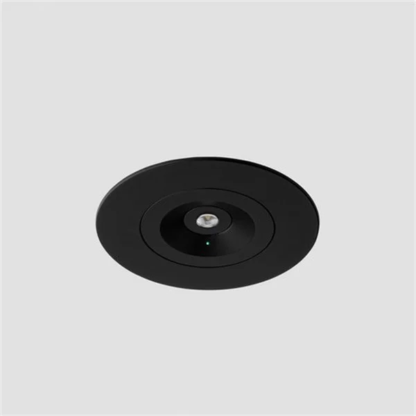 LEDS C4 - LLUMINARIA DE EMERGENCIA REDO ENCASTAT IP20 NEGRE, 200LM -3H /PERMANENT