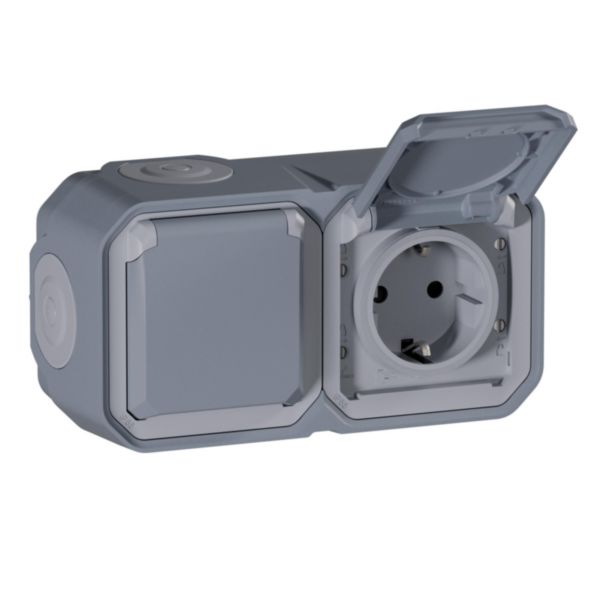 LEGRAND - PL-MBL SUP 2X2P+T AUT HOR GR