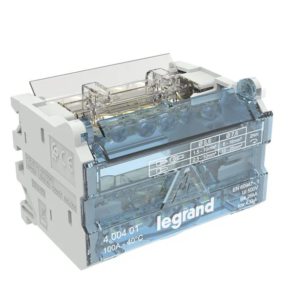 LEGRAND - REPARTIDOR MODULAR DE BARRES ESCALONADES 2P 100A 6 SORTIDES 4 MODULS