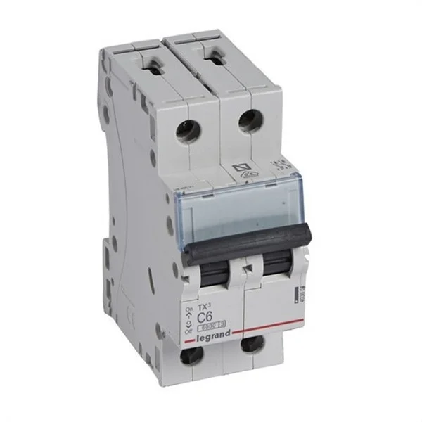 LEGRAND - MAGNETOTERMIC TX3 6KA C 2P 6A