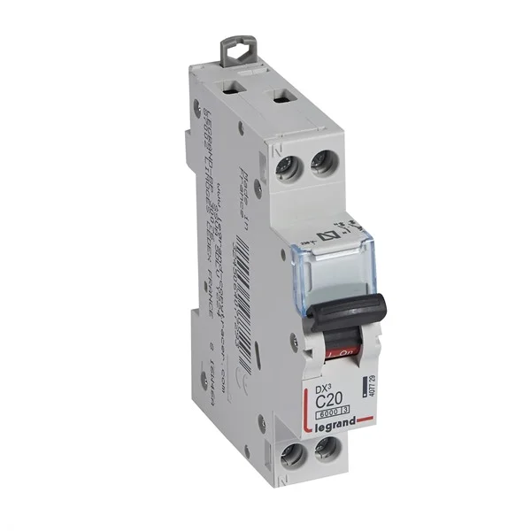 LEGRAND - MAGNETOTERM DX3 6/10KA P+N C20 1MOD.