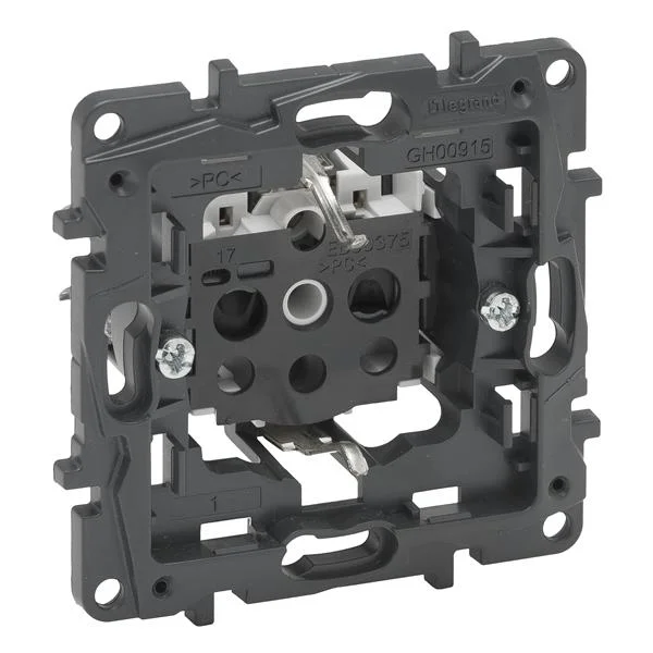 LEGRAND BASE DE CORRIENTE 2P+T NILOÉ STEP, 16A, 250V, BORNE A TORNILLOS