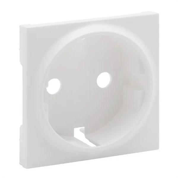 LEGRAND-FRONTAL NILOÉ STEP PARA BASE DE CORRIENTE 2P+T, BLANCO MATE