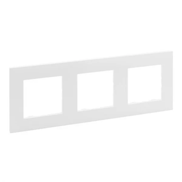 LEGRAND-PLACA NILOÉ STEP, 3 ELEMENTOS, BLANCO MATE