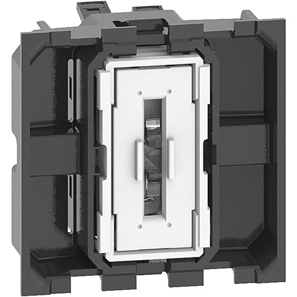 BTCINO - LIVING NOW INTERRUPTOR 1P 10AX 250VCA 2 MODULOS BORNES AUTOMATICOS ILUMINABLE