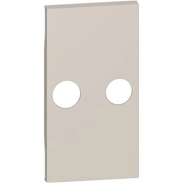 BTCINO - PLACA FRONTAL DE TELEVISION REF.4217M2D/P10/14 SAND 2 MODULOS