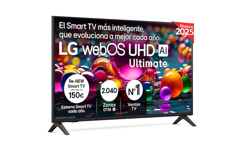LG - TV 4K ULTRA HD 3840 X 2160 PIXELES 43"