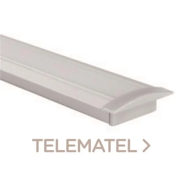 LUX LIGHT - PERFIL RECESSED LINE 7 PLATA MATE 1 METRO