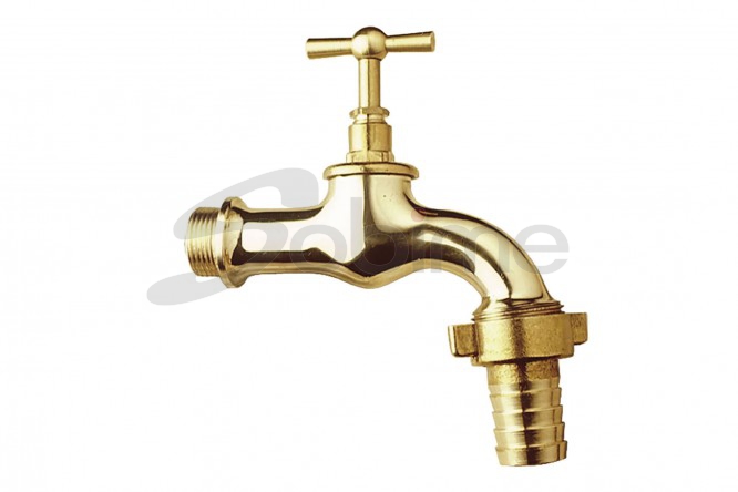 METALL - GRIFO CODO MANGUERA 1/2" PULIDA