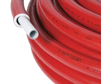 MULTITUBO - MTS. TUBO ROLLO MULTICAPA PREAISLADO PERT/AL/PERT D-16X2 ROJO (R-50MTS)