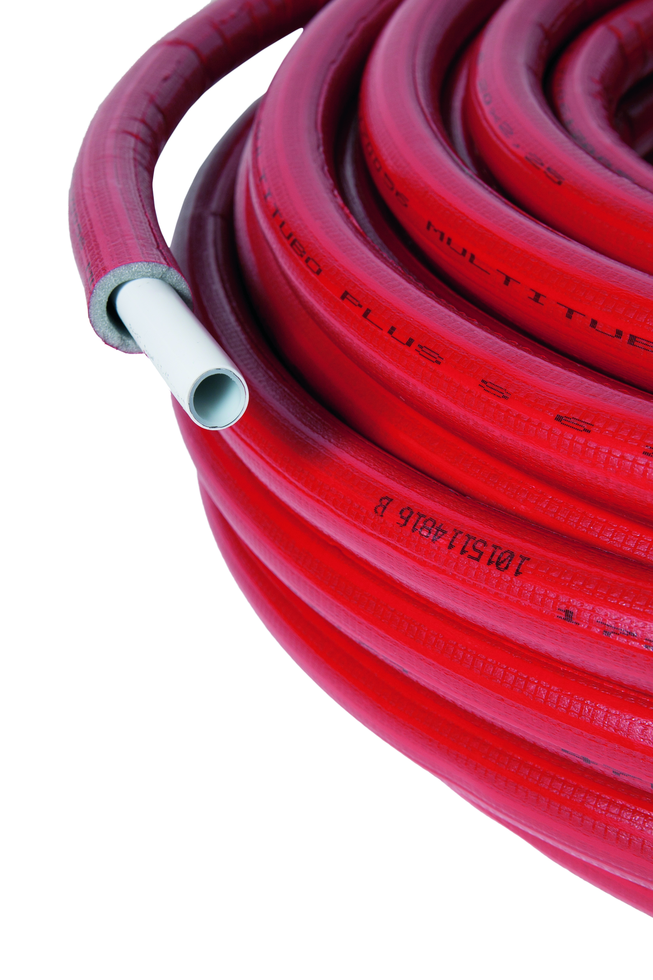 MULTITUBO - MTS. TUBO ROLLO MULTICAPA PREAISLADO PERT/AL/PERT D-20X2,25 ROJO (R-50MTS)