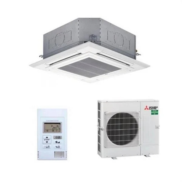 MITSUBISHI - AIRE CONJUNT CASSETTE MR.SLIM PRO MGPLZ-YEA 10 KW R32 MANDO INALAM. TRIFÀSICA