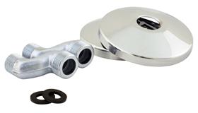 M.Z - JUEGO EXCÉNTRICA 3/4" - 1/2" LATÓN SUPER GIGANTE CROMADO