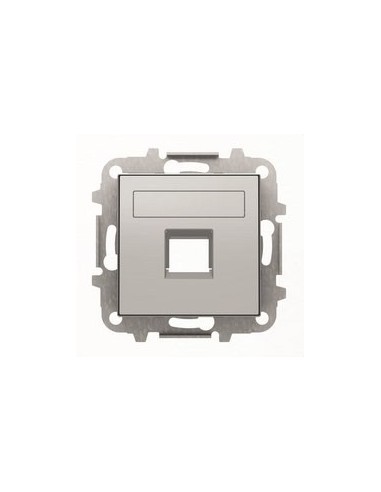 NIESSEN - SKY TAPA 1 CONECTOR TELÉFONO/INFORMÁTICO A/PERSIANA PLATA