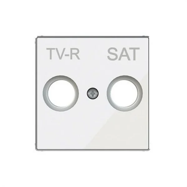 NIESSEN - SKY TAPA TOMA TV-R/SAT VIDRIO BLANCO