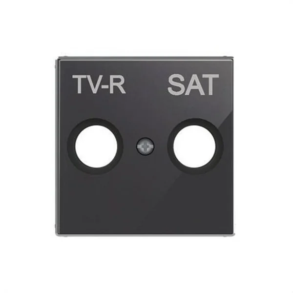 NIESSEN - SKY TAPA TOMADA TV/R VIDRIO NEGRO