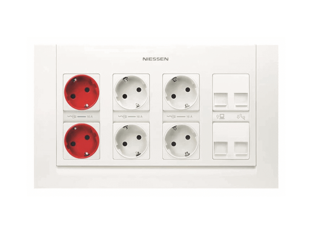 NIESSEN - KIT CAIXA DE 4 COLUMNES COMPLETA ENCASTAR