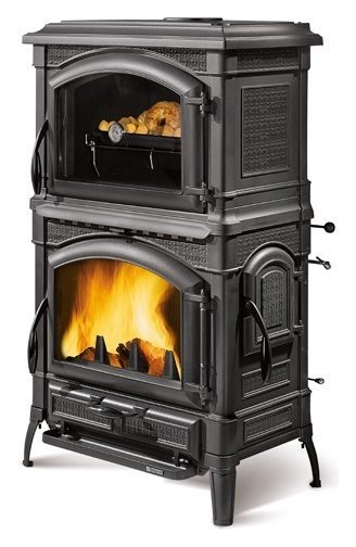 NORDICA - ESTUFA LLENYA FUNDICIÓ ISOTTA FORNO EVO NEGRE ANTRACITA 11,9 KW