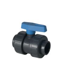 PLASSON - VÁLVULA DE ESFERA PVC 1 1/2" X 1 1/2" DESMONTABLE STANDARD ROSCAR