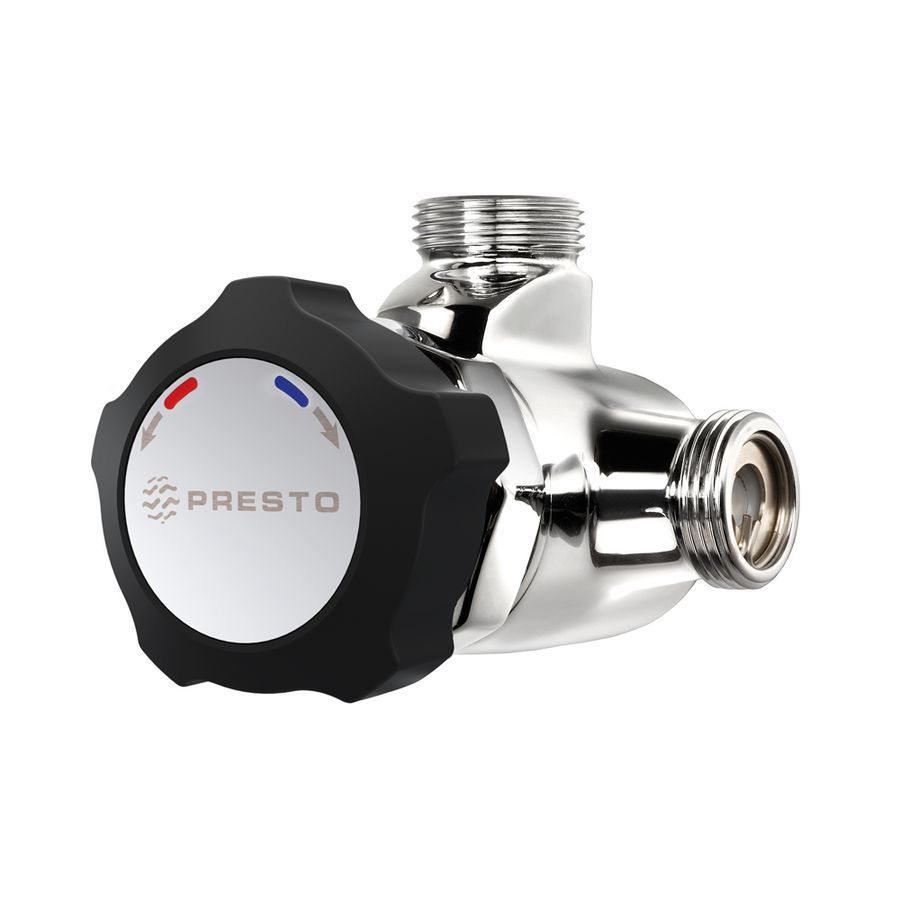 PRESTO - ALPA 80 GRIFO DUCHA TEMPORIZADO MEZCLADOR INSTALACIÓN VISTA CROMADO