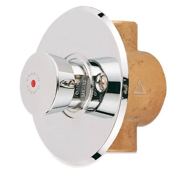 PRESTO - 55 GRIFO DUCHA ENCASTRADA TEMPORIZADO AGUA CALIENTE EMBELLECEDOR PLANO
