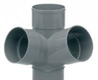 PVC - TE DOBLE ESQUINA 67º M-H D-125