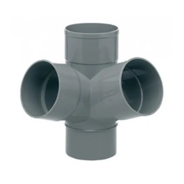 PVC - TE DOBLE ESQUINA 67º M-H D-125