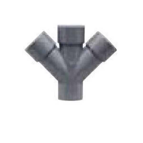 PVC - TÉ DOBLE PLANO 45º M-H D-125