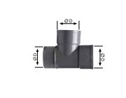 PVC - TÉ SIMPLE 87º M-H D-40
