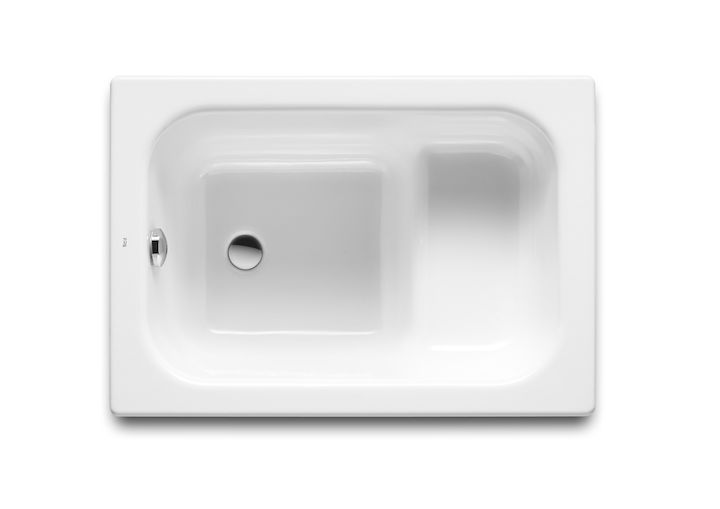 ROCA - BAÑERA CONTESA BAÑASEO ACERO 1000X700 BLANCO