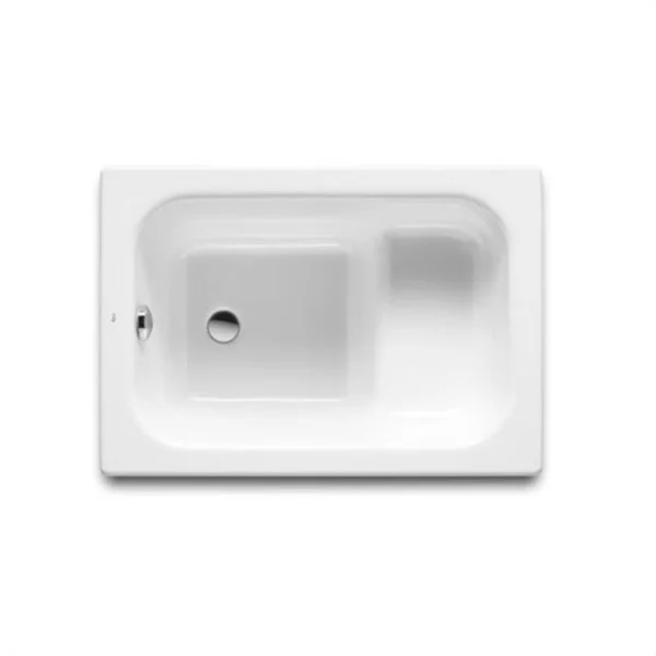ROCA - BAÑERA CONTESA BAÑASEO ACERO 1000X700 BLANCO