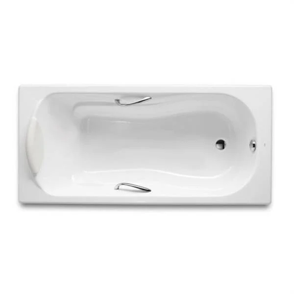 ROCA - BAÑERA HAITI 2000 HIERRO FUNDIDO 1600X800 ASAS CROMO BLANCO