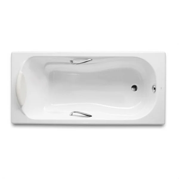 ROCA - BANYERA HAITI 2000 FERRO FOS 1500X800 NANSES CROMADES BLANC