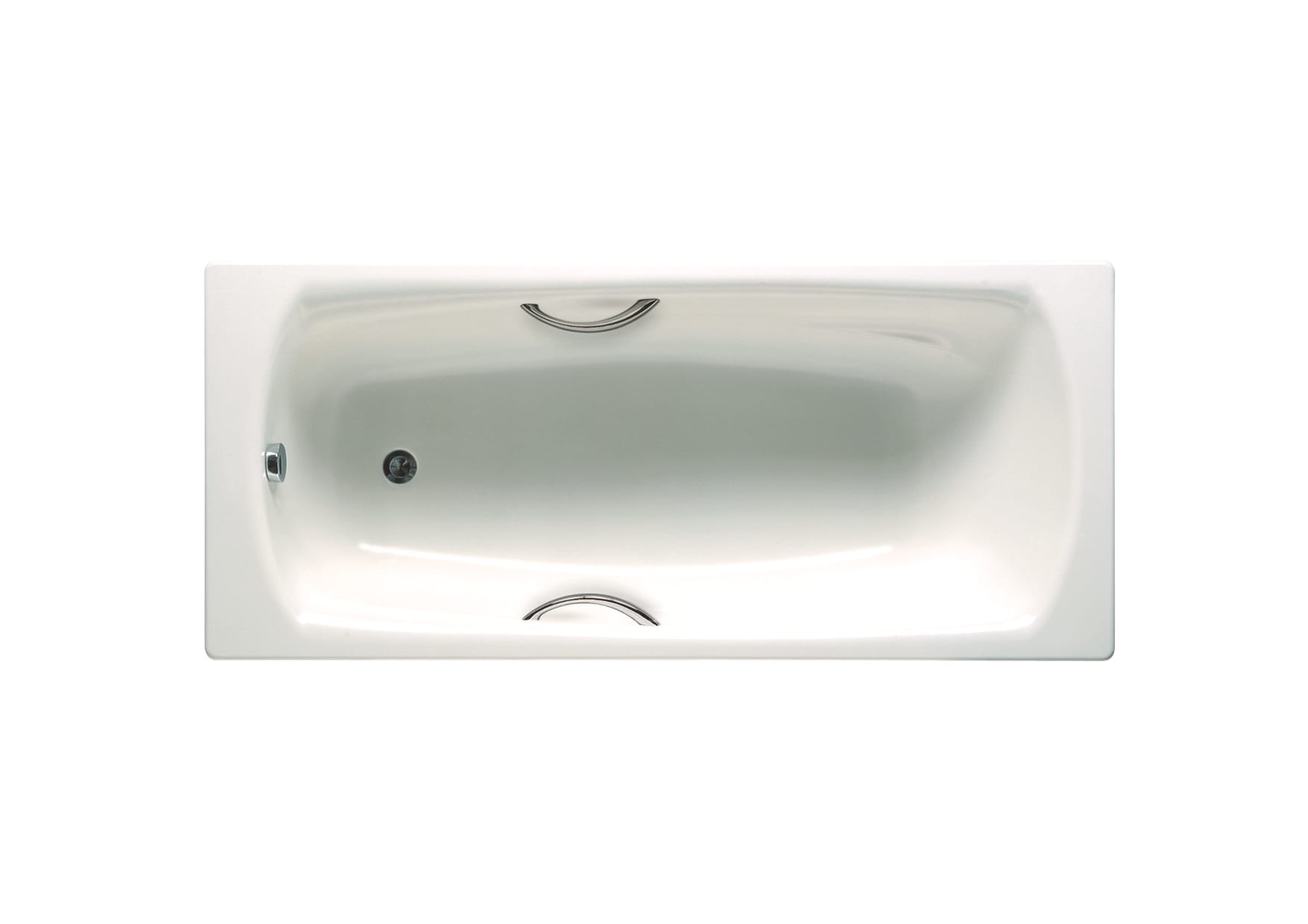 ROCA - BAÑERA SWING PLUS ACERO 1700X750 ANTIDESLIZANTE ASAS CROMADAS BLANCO