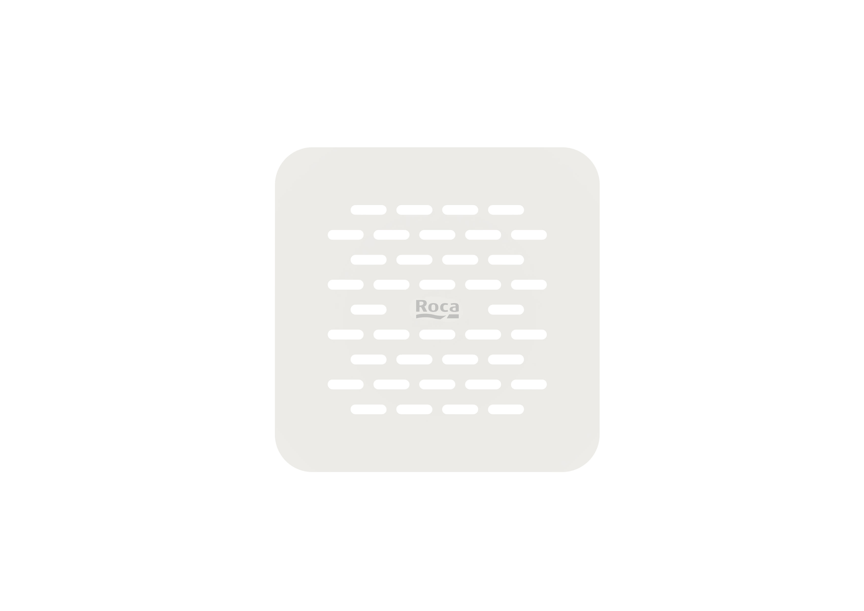 ROCA - REJILLA BRICK TERRAN PLATO DUCHA BLANCO