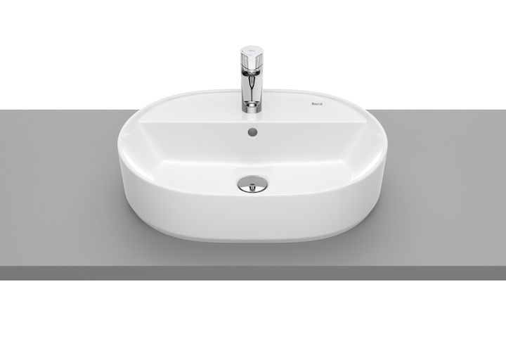 ROCA - LAVABO PORCELLANA ENCIMERA THE GAP 550X400X130 ORIFICI BLANC