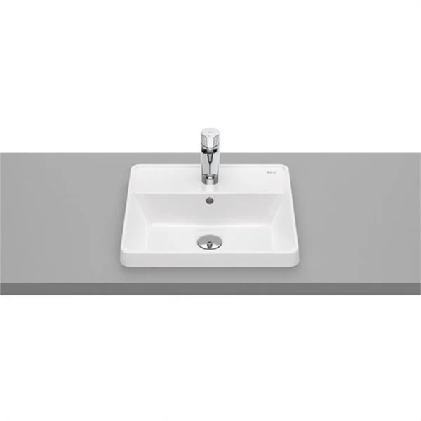 ROCA - LAVABO DE ENCIMERA THE GAP 420X390X40 CON ORIFICIO PARA GRIFERIA BLANCO