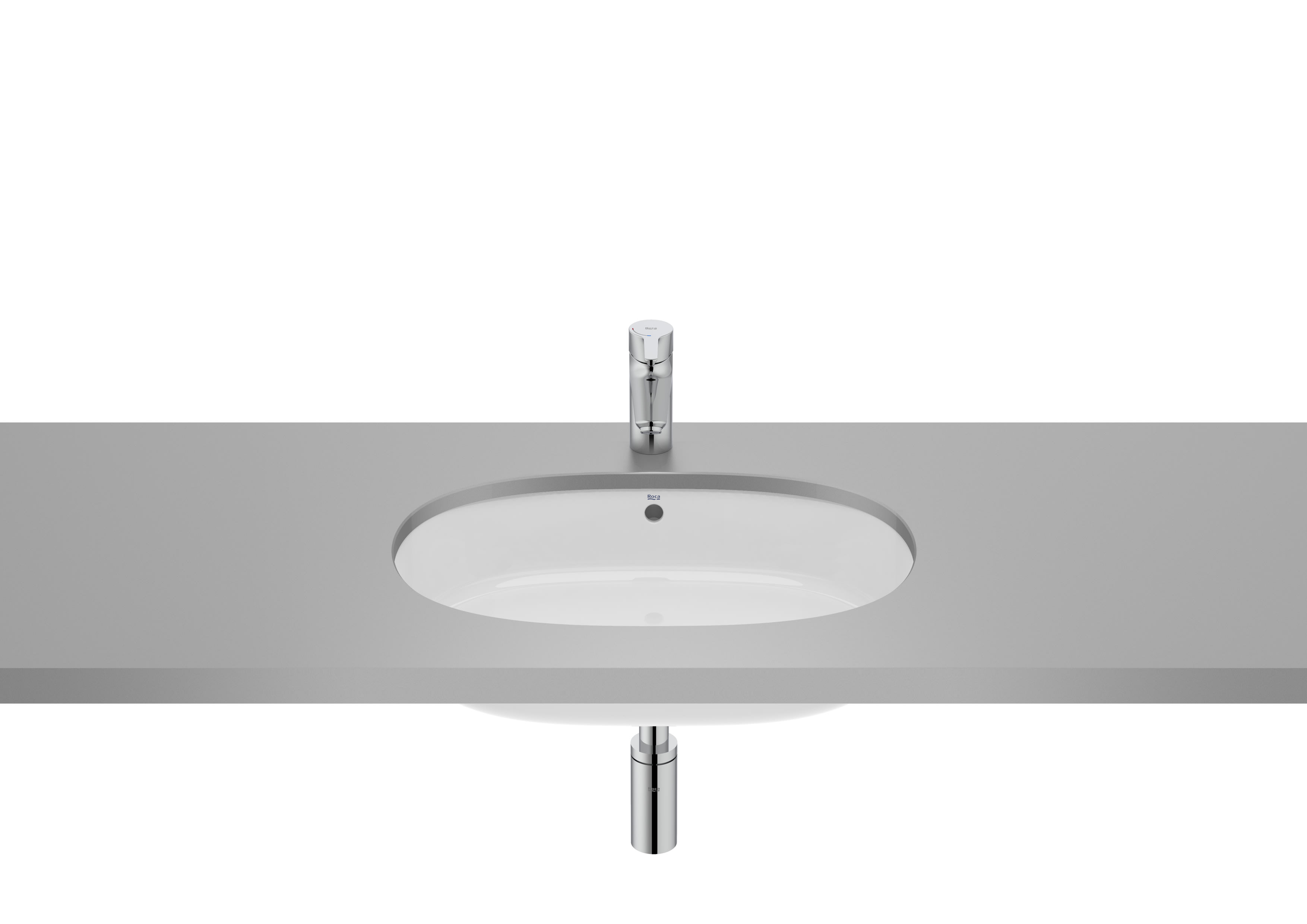 ROCA - THE GAP LAVABO BAJO ENCIMERA OVALADO  550X350MM BLANCO