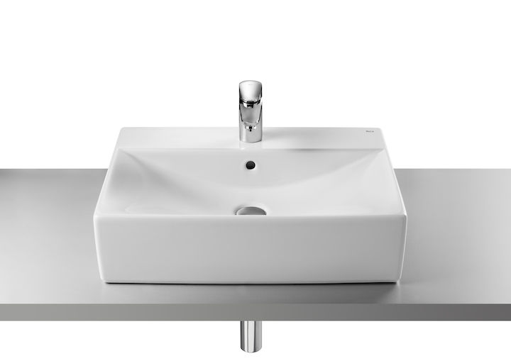 ROCA - DIVERTA LAVABO 600X440 ENCIMERA PORCELLANA BLANC