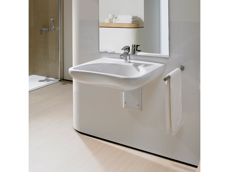 ROCA - ACCES LAVABO 640X550 PORCELLANA BLANC view 2