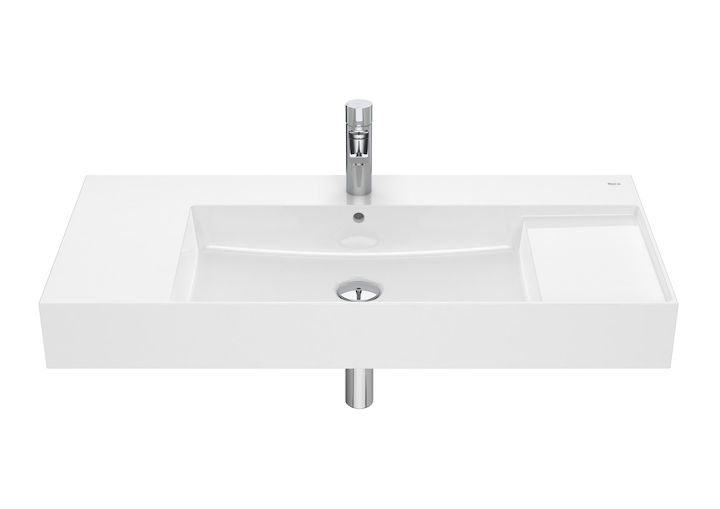 ROCA - LAVABO INSPIRA CONO JUEGO FIJACIÓN 1000x490 BLANCO view 2