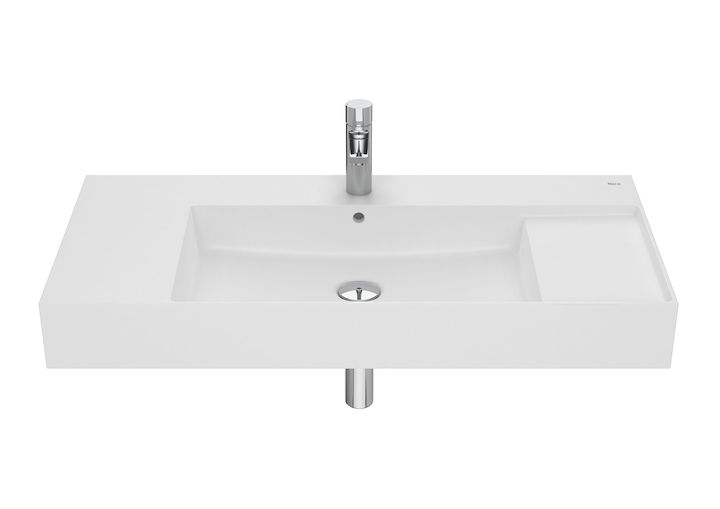 ROCA - LAVABO INSPIRA CONO JUEGO FIJACIÓN 1000x490 BLANCO view 3