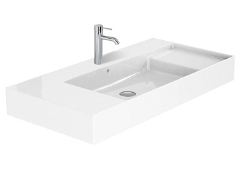 ROCA - LAVABO INSPIRA CONO JUEGO FIJACIÓN 1000x490 BLANCO view 4