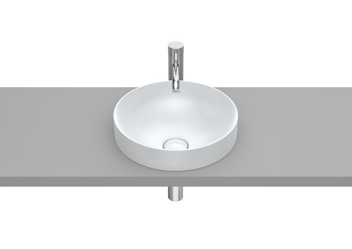 ROCA - LAVABO PORCELLANA ENCIMERA INSPIRA FINECERAMIC 350X75 BLANC MATE