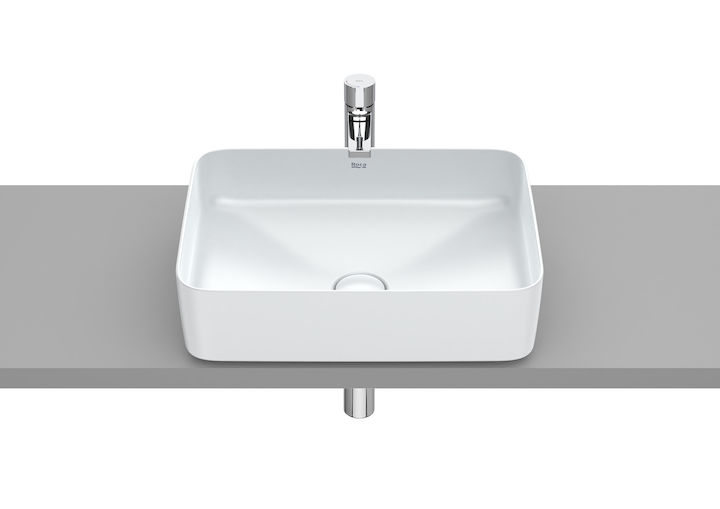 ROCA - INSPIRA SQUARE LAVABO 550X370 ENCIMERA PORCELLANA BLANC